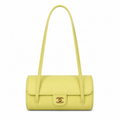 Chanel Lime Yellow Cylindrical Shoulder Bag | Triple Rope Strap — 20cm