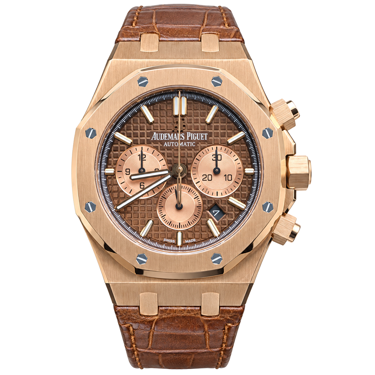 Audemars Piguet Royal Oak Chronograph Rose Gold Brown Dial