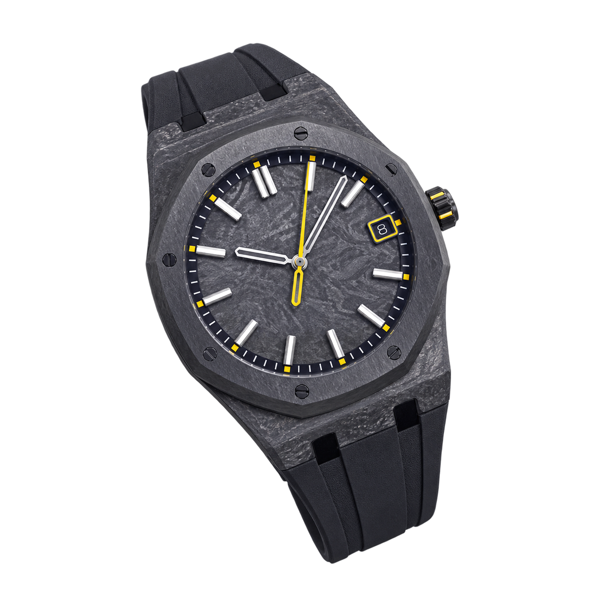 Audemars Piguet Royal Oak Carbon Forged Yellow Accent Watch