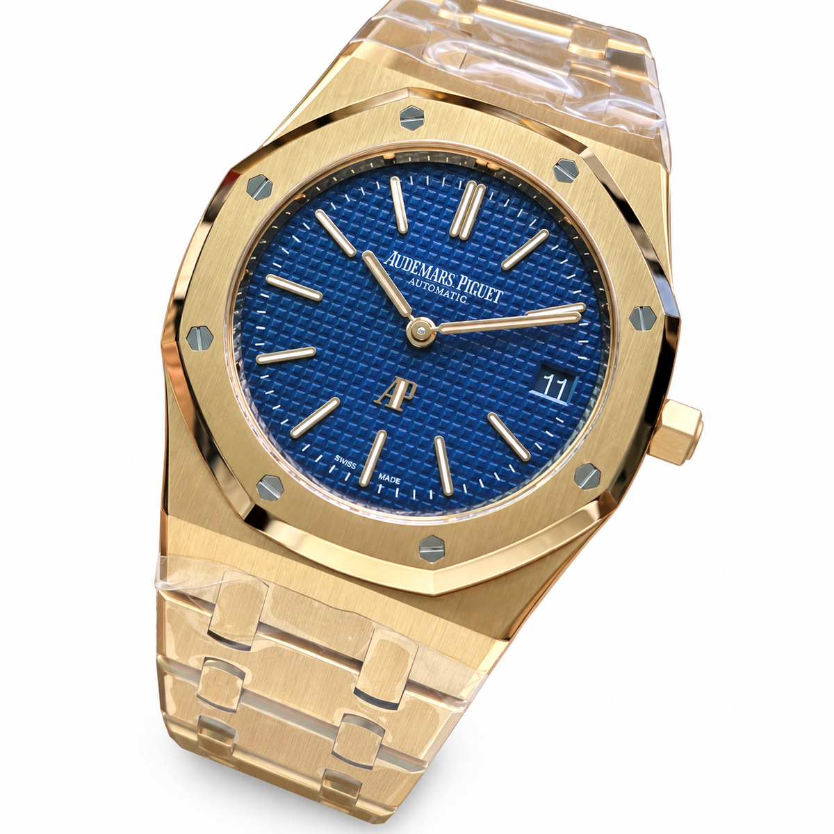 Audemars Piguet Royal Oak Blue Dial 18k Rose Gold Automatic 39mm