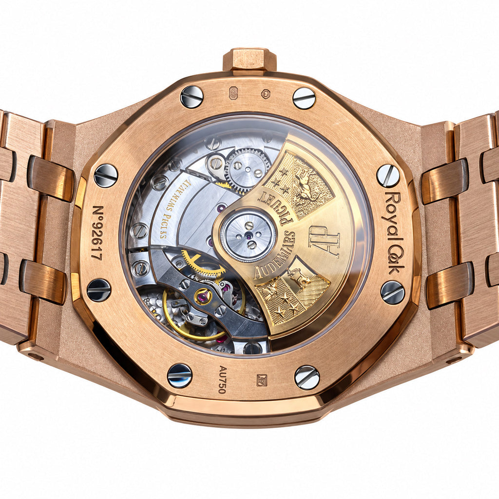 Audemars Piguet Royal Oak Automatic Rose Gold Diamond Bezel Women