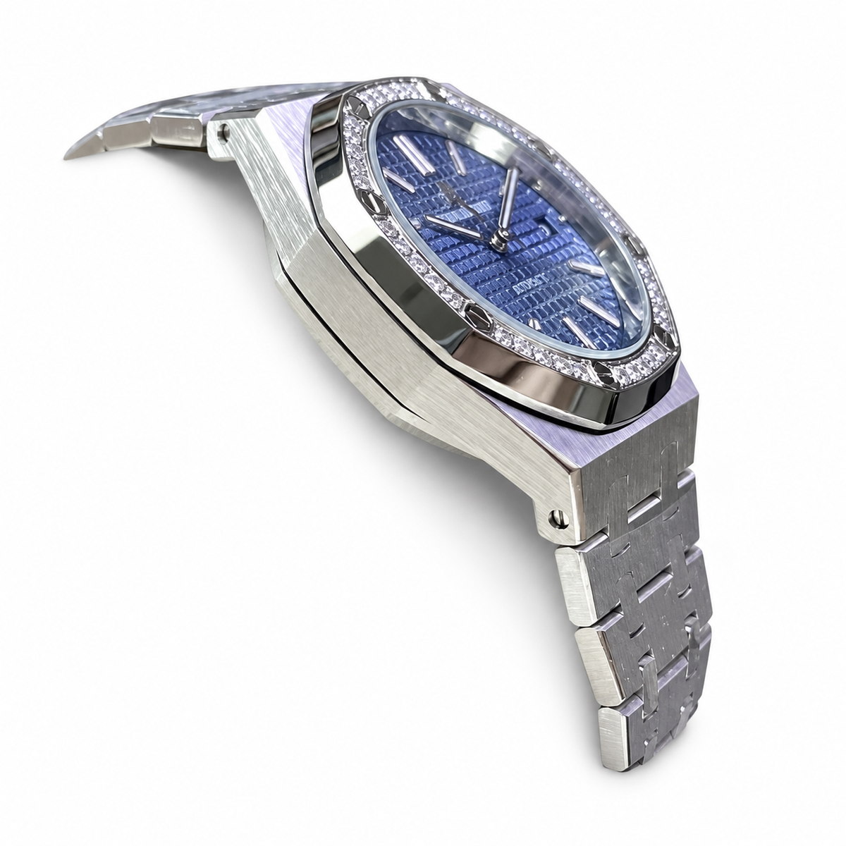 Audemars Piguet Royal Oak Automatic Diamond Bezel Blue Steel