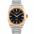 Longines Conquest Automatic Black Dial Rose Gold Bezel Two-Tone