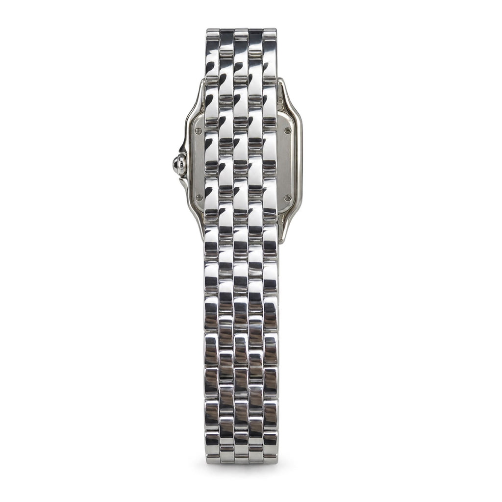 Cartier Panthère de Cartier Medium Stainless Steel White Dial Roman Numeral Steel Bracelet Quartz Watch