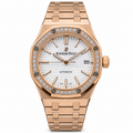 Audemars Piguet Royal Oak Automatic Rose Gold Diamond Bezel White Dial