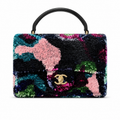 Chanel Classic Flap Multicolor Sequin CC Turn-Lock Bag