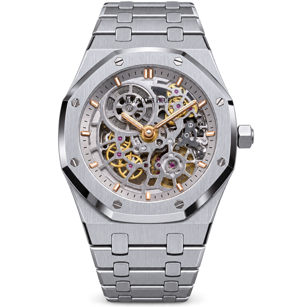Audemars Piguet Royal Oak Openworked Skeleton Steel Rose Gold
