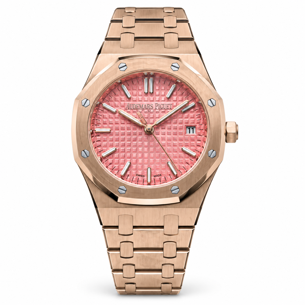 Audemars Piguet Royal Oak 34mm Rose Gold Pink Dial